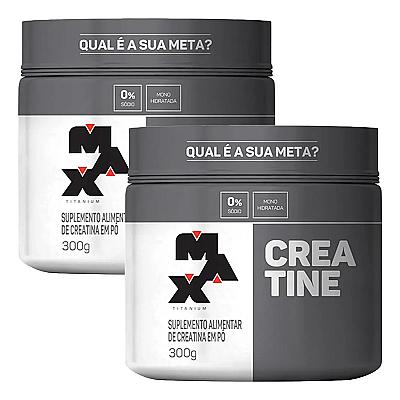 Imagem do produto Kit 2x Creatina 300g Max Titanium Monohidratada em...