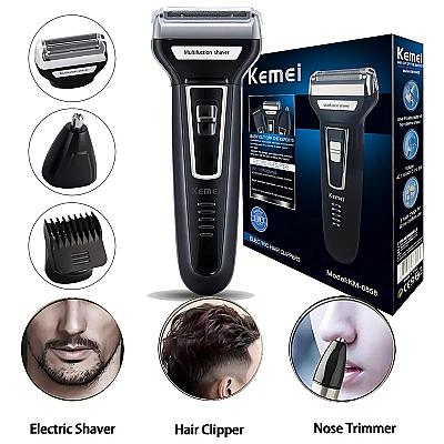 Imagem do produto Barbeador E Cortador De Cabelo 3 Em 1 Kemei - Km-6...