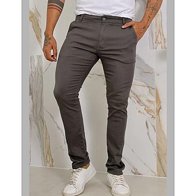 Imagem do produto Calça Masculina Sarja Premium Esporte Fino Bolso F...