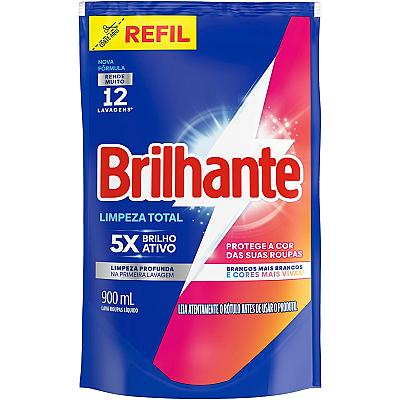 Imagem do produto Lava Roupas Líquido Brilhante Limpeza Total 900 ml...