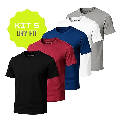 Imagem do produto Kit 5 Camisa Masculina Termica Academia Dry Fit Ma...