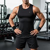 Imagem do produto Regata Dry Fit Lisa Camiseta Masculina Academia Tr...