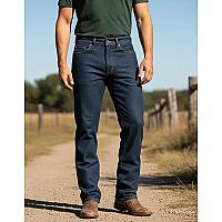 Imagem do produto Calça Jeans Masculina Trabalho Reforçada Promoção...