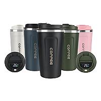 Imagem do produto Caneca Copo Termico Coffee Inox Com Tampa Anti-vaz...