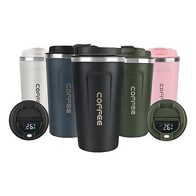 Imagem do produto Caneca Copo Termico Coffee Inox Com Tampa Anti-vaz...