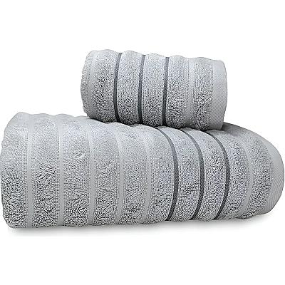 Imagem do produto Jogo de Toalha Banho e Rosto 100% Algodão 450g/m²...