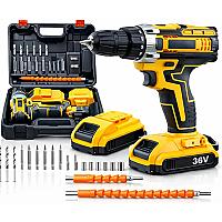 Imagem do produto Furadeira e Parafusadeira de Impacto Sem Fio com L...