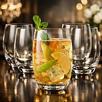 Imagem do produto Jogo com 6 Copos de Vidro Havanna 475ml Design Ele...