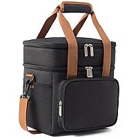 Imagem do produto Bolsa Térmica (Preto) Grande Espaçosa Dois Compart...