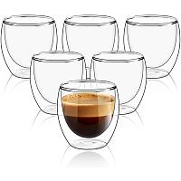 Imagem do produto Conjunto com 6 Xícaras de 80ml Vidropara Café de P...