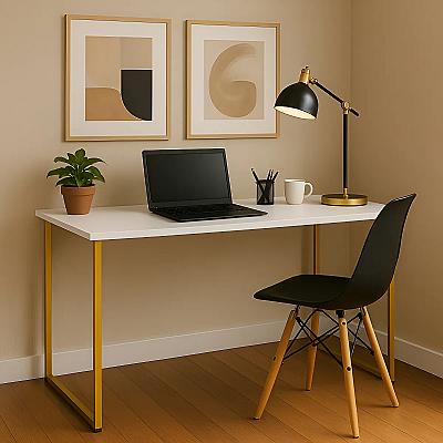 Imagem do produto Escrivaninha Industrial 110cm Mesa Estudo Aparador...