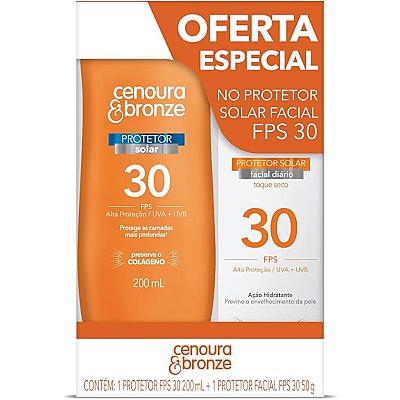 Imagem do produto Bronze e Cenoura Kit Protetor Solar Corpo FPS 30 2...