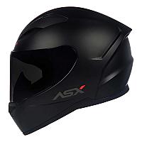 Imagem do produto Capacete Asx City Solid Preto Fosco + Viseira Fumê