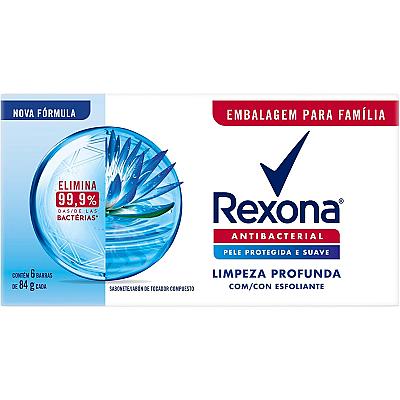 Imagem do produto Rexona Pack Sabonete Em Barra Antibacterial com Li...