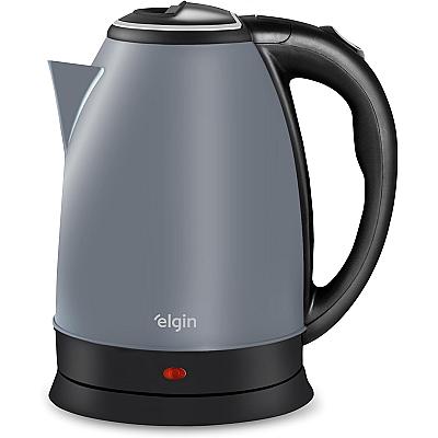 Imagem do produto Chaleira Inox Lunar 2L Elgin - Jarra Sem Fio Desli...