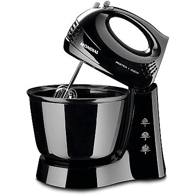 Imagem do produto MONDIAL Batedeira Prática, Preto, 400W, 110V - B-4...