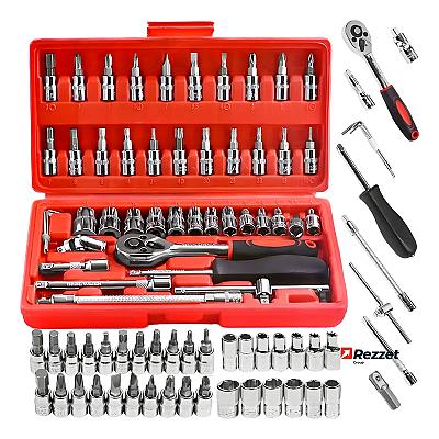 Imagem do produto Kit Jogo De Ferramentas Profissional 46 Peças Chav...