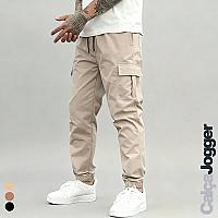 Imagem do produto Calça Jogger Cargo Masculina Sarja Calca Streetwea...