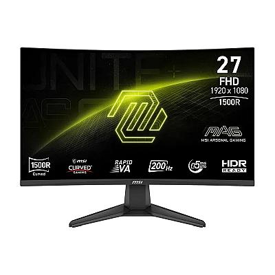 Imagem do produto Monitor Gamer Curvo MSI MAG 27", Full HD, 200Hz, 0...