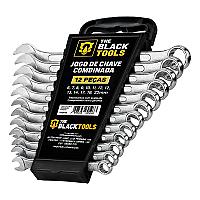 Imagem do produto Jogo De Chave Boca E Estrela Combinada 12 Pçs de A...