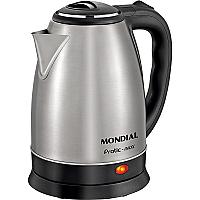 Imagem do produto MONDIAL Chaleira Elétrica Pratic, Preto/Inox, 1200...