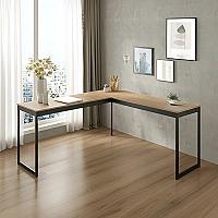 Imagem do produto Mesa Em L Industrial Escrivaninha De Canto Nórdico...