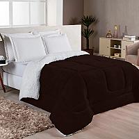 Imagem do produto Edredom Sherpa Cobertor E Coberdrom Casal Queen Gr...