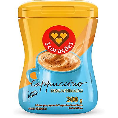 Imagem do produto 3 Corações Cappuccino Descafeinado, 200g Amazon