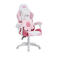 Imagem do produto Cadeira Gamer Ninja Hana, Reclinável, Branca e Ros...