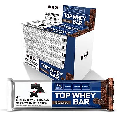 Imagem do produto Max Titanium Top Whey Bar - 12 Unidades, De 41G Br...