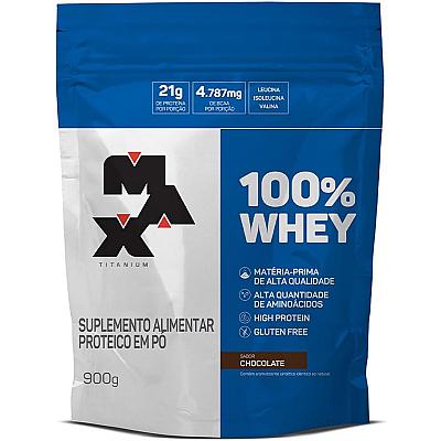 Imagem do produto 100% Whey Refil (900g) - Chocolate, Max Titanium
