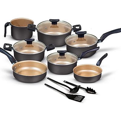 Imagem do produto Conjunto Panelas Antiaderente 10 Peças Teflon de V...