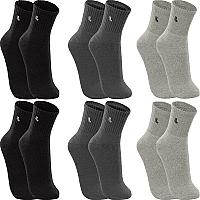 Imagem do produto Kit de 6 Pares Meias Lupo Cano Médio Esportivas -...