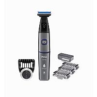 Imagem do produto Aparador de Pelos Philco PAP02 USB Cinza/Azul - Bi...