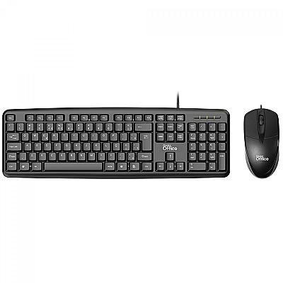 Imagem do produto Combo Teclado e Mouse Dr. Office DC100, USB,- Pret...