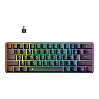 Imagem do produto Teclado Mecânico Gamer Rise Mode GM1 Black, RGB, S...