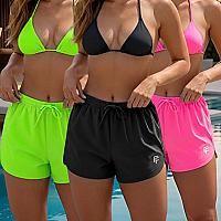 Imagem do produto Kit de 3 Shortinho Feminino Moda Praia Piscina Sho...