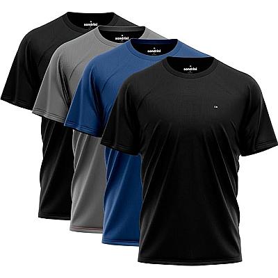 Imagem do produto Kit 4 Camisas Dry-fit Sandrini Masculina Amazon Ac...