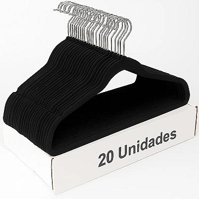 Imagem do produto Cabide De Veludo 20 Uni Adulto Slim Premium Antide...