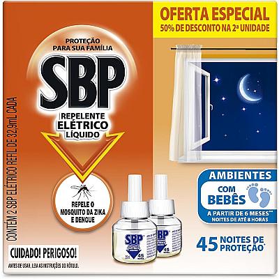 Imagem do produto 2ª Unid 35Ml SBP Repelente Elétrico Líquido 45 Noi...