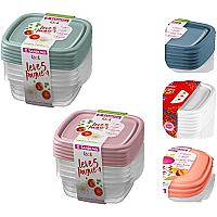 Imagem do produto Conjunto De Potes Plásticos Herméticos 530ml, Sanr...