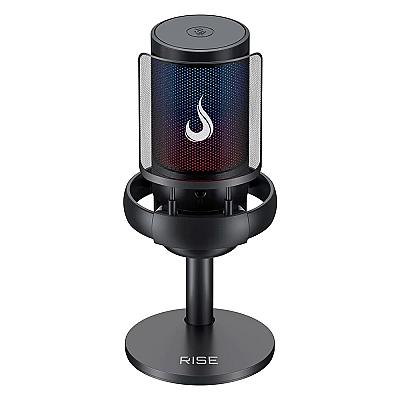 Imagem do produto Microfone Gamer Rise Mode Elite 05 RGB, USB-C, Con...
