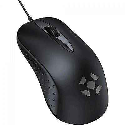 Imagem do produto Mouse Fortrek M13, USB, 1200 DPI, 3 Botões, Preto