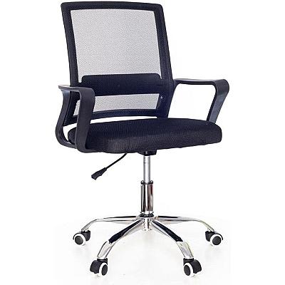 Imagem do produto Cadeira de Escritório Secretária com Base Cromada...