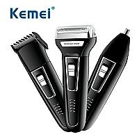 Imagem do produto Barbeador E Cortador De Cabelo 3 Em 1 da Kemei Km...