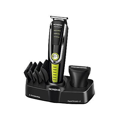 Imagem do produto Aparador de Pelos Mondial Super Groom 6 em 1 - Pre...
