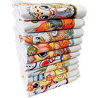 Imagem do produto Pano De Prato Atacado Estampado Bainha Kit Com 10...