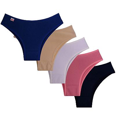 Imagem do produto Kit 10/5 Calcinhas 100% Algodao Basica dia a dia C...