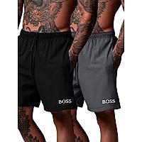 Imagem do produto Shorts Tactel Estampado Kit 2 Masculino, Secagem R...