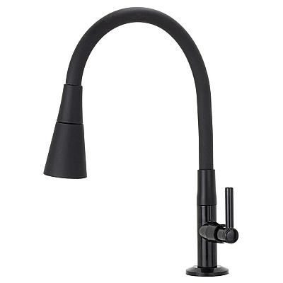 Imagem do produto Torneira Bancada Cozinha Gourmet Preta Flexivel 2...